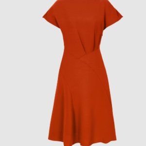 REISS MIDI DRESS SIZE 2 RED NWT